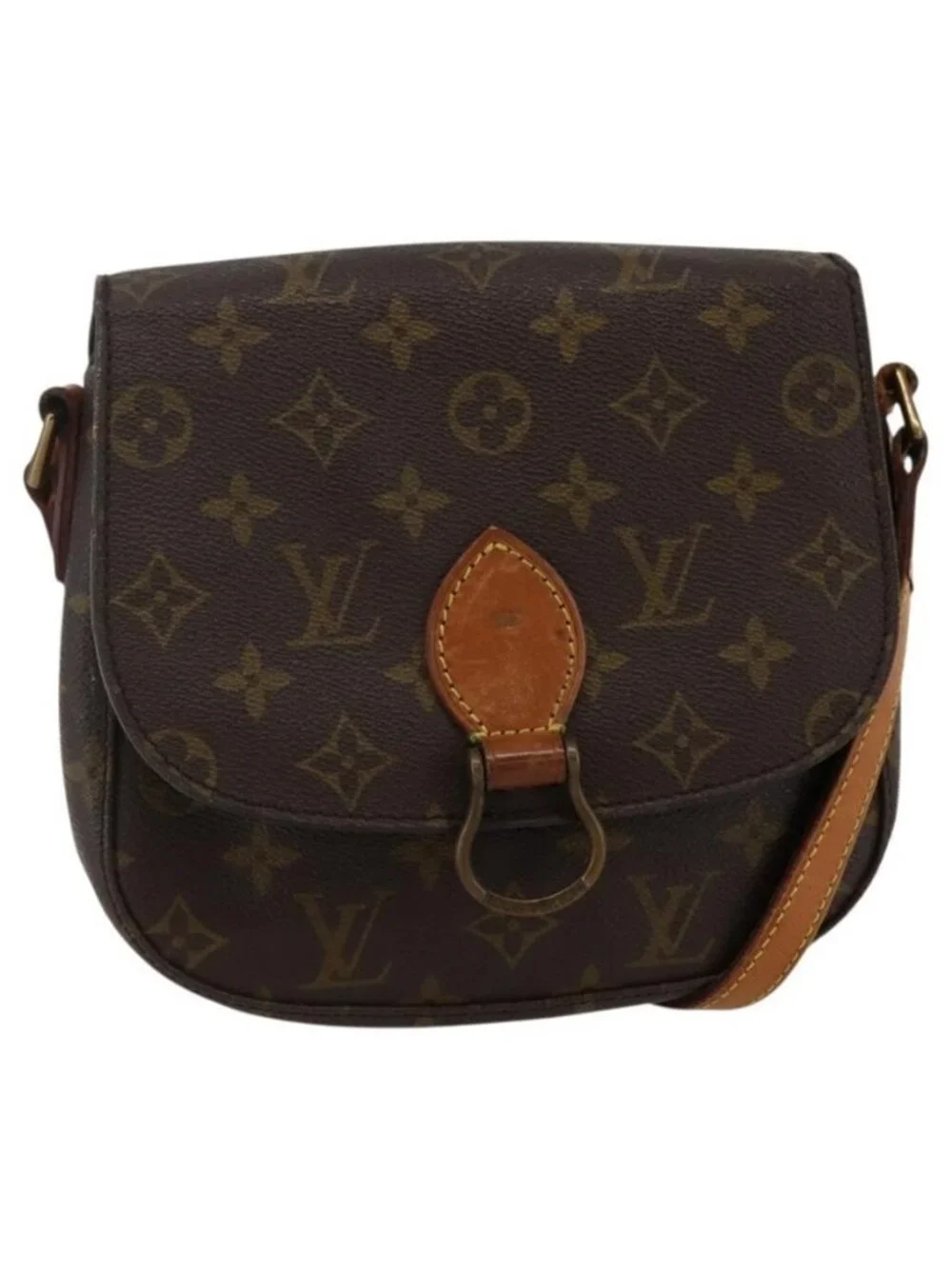 Authentic LOUIS VUITTON Monogram Saint Cloud MM Shoulder Bag M51243 LV